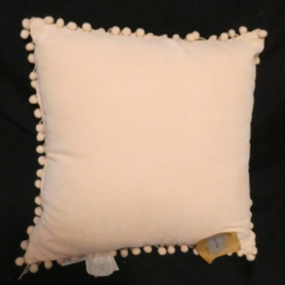 EMMA & VIOLET | Decorative / Accent / Throw Pillow With Pom Pom Trim | NWT - Picture 6 of 11